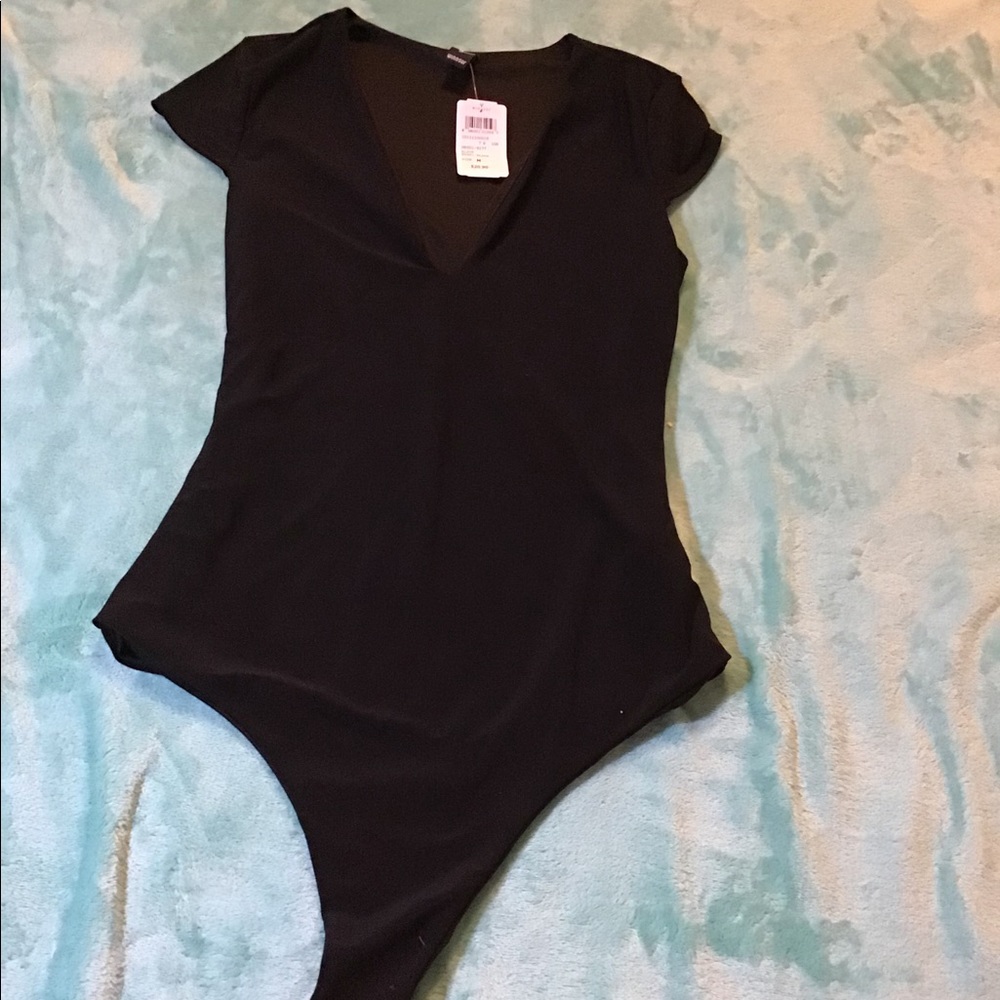 Black Charlotte Russe Bodysuit